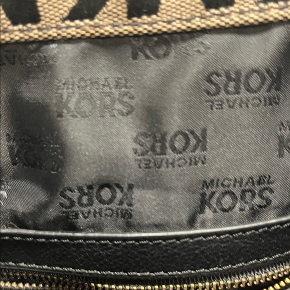 Michael Kors Signature Black and Brown Tote - Picture 9 of 14